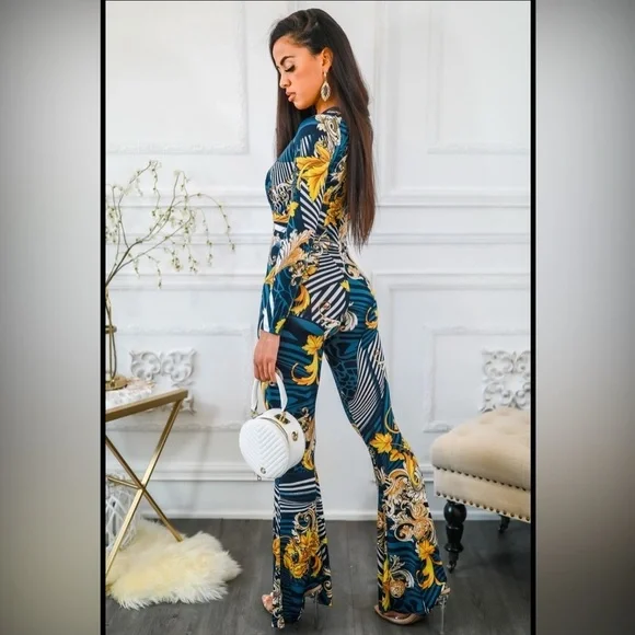 Floral Print Jumpsuit - Picture 3 of 5